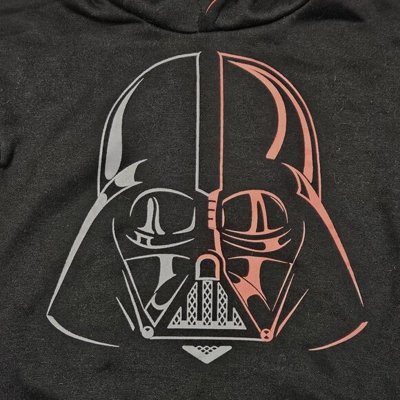Star Wars Darth Vader Kids Hoodie Black & Red Size 6 - Picture 2 of 6